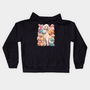 Multicolor Poodel Kids Hoodie